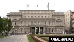 Седиштето на градските власти во центарот на Белград, април 2024 година