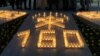 Композиция из свечей, символизирующая 160-летие со дня завершения Кавказской войны. Грузия, 2024 год