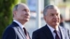 Президент России Владимир Путин и президент Узбекистана Шавкат Мирзиёев