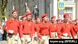 Парад в честь 9 мая, который в России называют «День победы». Севастополь, Украина, 9 мая 2022 года