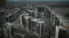 An aerial view of Toretsk, a city in the Donetsk region of Ukraine.
