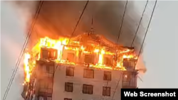 Пожар в 13-этажном жилом доме. Ош, Кыргызстан, 19 октября 2025 года.