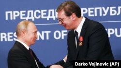 Владимир Путин и Александр Вучич