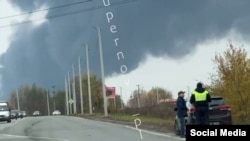 A video from Telegram shows the aftermath of the Ukrainian drone attack on Russia's Orenburg plant, one of the world's largest gas processing plants.