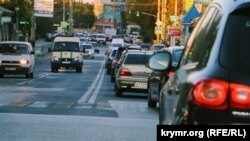 Пробки в Симферополе. Архивное фото