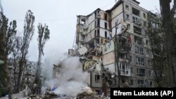 Последствия последней российской атаки на Киев 