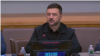 Скриншот с выступлением президента Украины Владимира Зеленского на Пятом саммите «Крымской платформы», 24 сентября 2025 года, Нью-Йорк, США