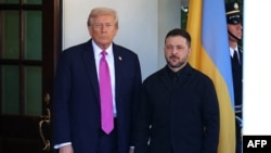 დონალდ ტრამპი და ვოლოდიმირ ზელენსკი თეთრ სახლში, 2025 წლის 17 ოქტომბერი