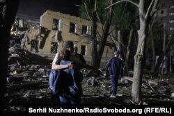 Последствия попадания в Святошинском районе, Киев, 24 апреля 2025 года