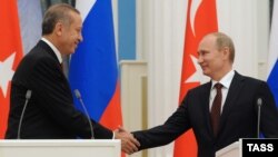 Президент Турции Тайип Эрдоган и президент России Владимир Путин