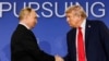 US President Donald Trump (right) meets with Russian President Vladimir Putin in Alaska in August.