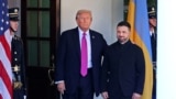 US President Donald Trump welcomes Ukrainian President Volodymyr Zelenskyy to the White House on October 17. 
