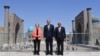 European Commission President Ursula von der Leyen, Uzbek Prime Minister Abdulla Aripov, and European Council President Antonio Costa in Uzbekistan. 