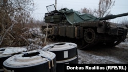 Танк Abrams в модификации M1A1 в Украине, декабрь 2024 года