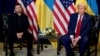 US President Donald Trump meets with Ukrainian President Volodymyr Zelenskyy in September at the United Nations in New York City. (file photo)