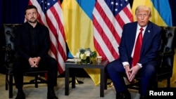 Președintele SUA, Donald Trump și președintele ucrainean Volodimir Zelenski în septembrie, la sediul ONU din New York.