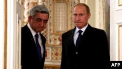 Мәскәүдә Серж Саркисян (с) һәм Владимир Путин очрашуы